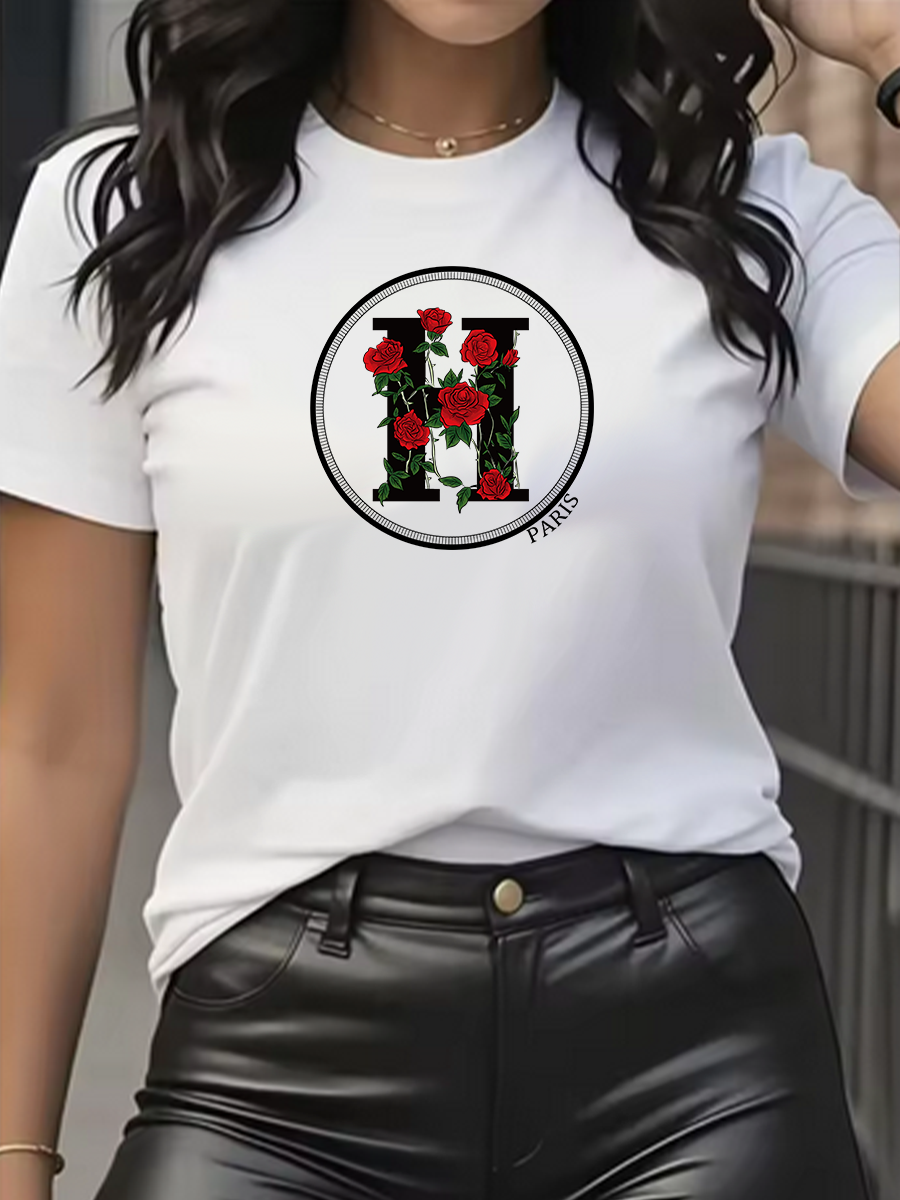 Streetwear Brand Tees - Women's T-Shirt Leisure Fashion Short Sleeve
