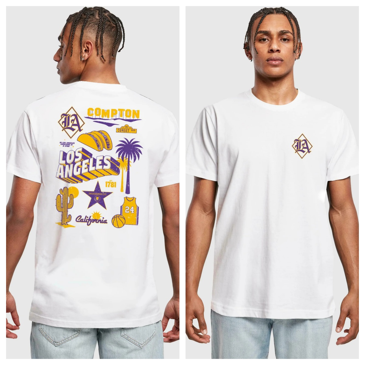 LA CITY Trendy Art Brand T-Shi - Streetwear Brand La ulasan dan harga