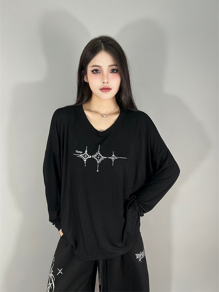 Loose Long Sleeve Jazz Dance S - Streetwear Brand With A Logo ulasan dan harga