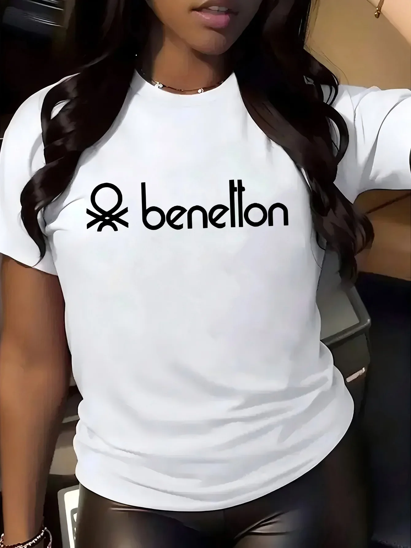 Benelton Graphic Print Women'S - Streetwear Brand Tees ulasan dan harga