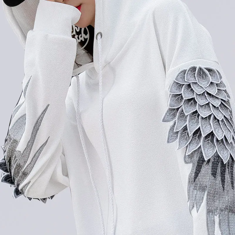 Sweatshirt for Men Hooded Embr - Streetwear Outdoor Brand ulasan dan harga